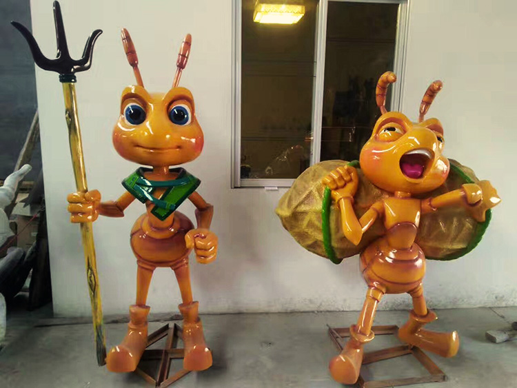 玻璃钢华体会网页版页面登录卡通蚂蚁造型